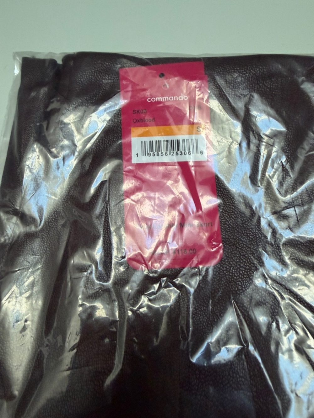 Commando Oxblood Faux Leather Mini Skirt
